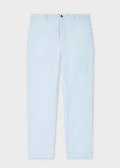Paul Smith Light Blue Cotton Poplin Chinos