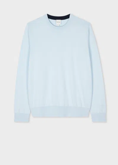 Paul Smith Light Blue Organic Cotton Crew Neck Sweater
