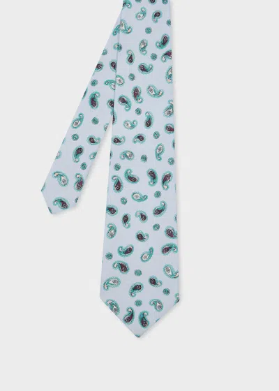 Paul Smith Light Blue Paisley Tie