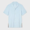 Paul Smith Light Blue Towelling Lounge Shirt In Blue