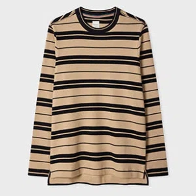 Paul Smith Light Brown Stripe Long-sleeve T-shirt Black