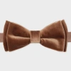 Paul Smith Light Brown Velvet Bow Tie In Brown