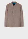 Paul Smith Light Brown Wool-cotton Blend Overshirt In Brown