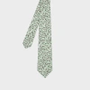 Paul Smith Light Green 'digital Floral' Print Tie In Green