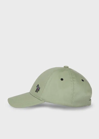 Paul Smith Light Green Zebra Logo Baseball Cap