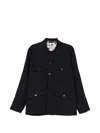 Paul Smith Linen Field Jacket In Multi