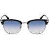 Paul Smith Linden 52mm Gradient Modified Rectangular Sunglasses In Multi