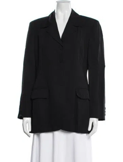 Pre-owned Paul Smith Linen Blazer In Black/blue