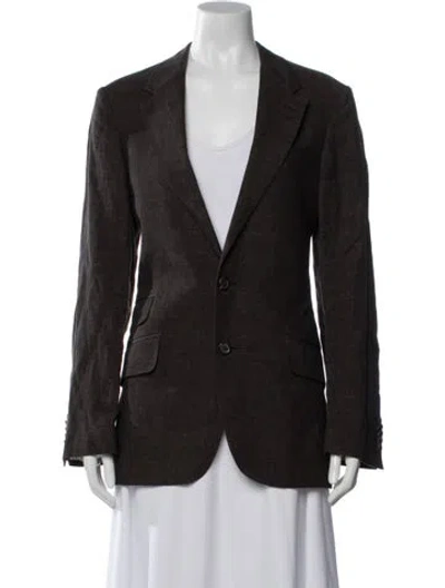 Pre-owned Paul Smith Linen Blazer In Brown