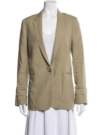 Pre-owned Paul Smith Linen Blazer In Green