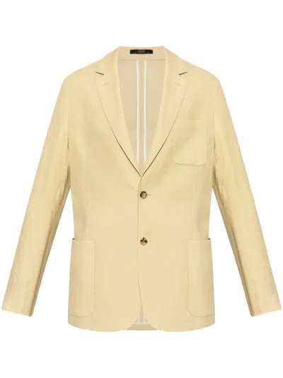 Paul Smith Linen Blazer In Beige