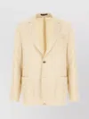 Paul Smith Linen Blazer With Button Cuffs And Pockets