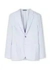 Paul Smith Pale Blue Linen Unlined Blazer
