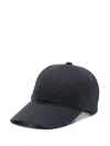 Paul Smith Black Signature Stripe Cap In Blue