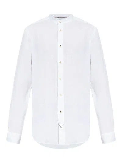 Paul Smith Linen Shirt In White