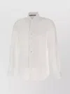 PAUL SMITH LINEN SHIRT WITH ROUNDED HEM AND SLIM FIT