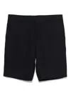 Paul Smith Linen Shorts In Black