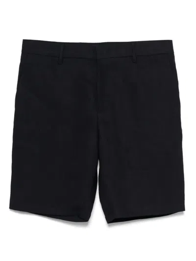 Paul Smith Linen Shorts In Black