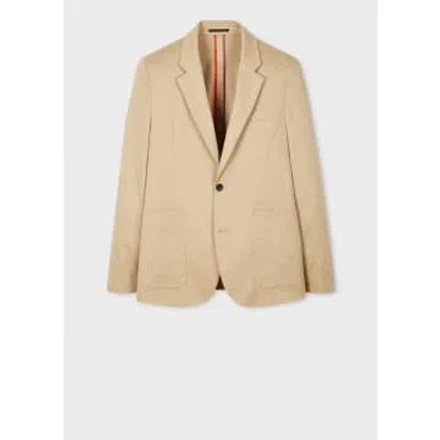 Paul Smith Linen Single Breasted Blazer Size: 44/54, Col: 60 Light Bei In Neutral