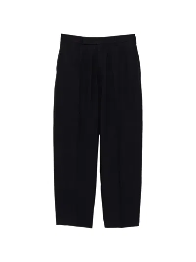 Paul Smith Linen Trousers In Blue