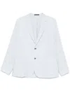 Paul Smith Pale Blue Linen Unlined Blazer In 蓝色