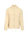 Paul Smith Ecru Linen Patch-pocket Drawstring Jacket White In Neutral
