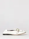 Paul Smith Off White Solid Loafers In White