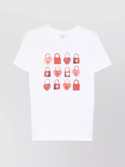 Paul Smith Locks Crew Neck Graphic Print Short Sleeves