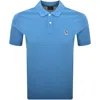 Paul Smith Mens Regular Fit Short Sleeve Zebra Polo Shirt In Blue