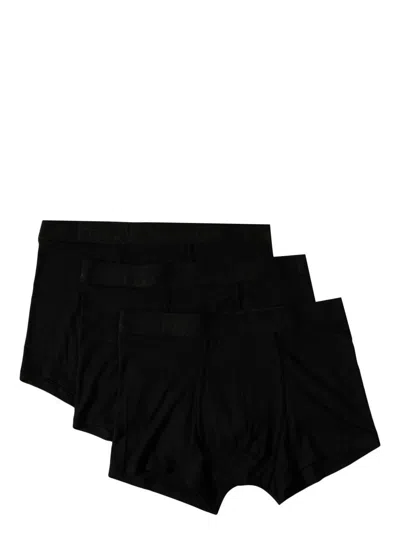Paul Smith Logo-waistband Boxers (pack Of Three) In Black