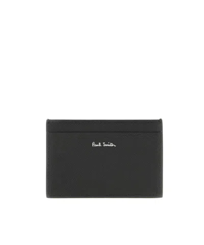 Paul Smith Logo Card Bag In Black