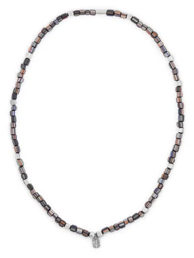 Paul Smith Logo-charm Bracelet In Silver