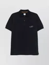 Paul Smith Logo Cotton Polo Shirt In Blue