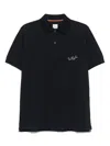 Paul Smith Logo Cotton Polo Shirt In Blue