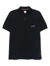 Paul Smith Logo Cotton Polo Shirt In Blue