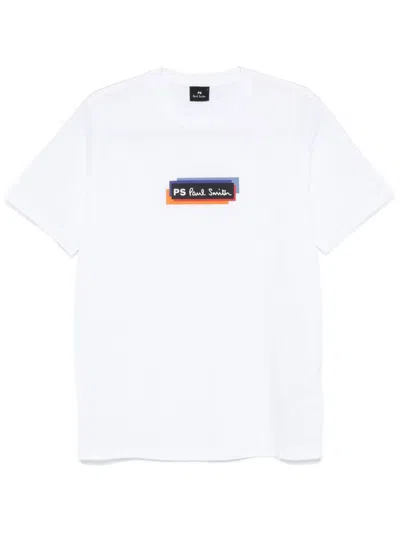 Paul Smith Logo Cotton T-shirt In White