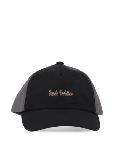 Paul Smith Logo-detail Baseball Cap In Black