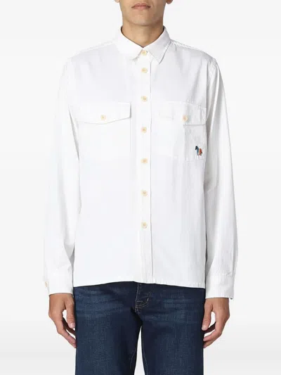 PAUL SMITH LOGO-DETAIL SHIRT