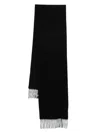 Paul Smith Men Scarf Cashmere Logo Accessories In Black