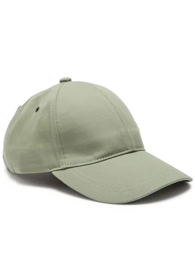 Paul Smith Logo-embroidered Cotton Cap In Green