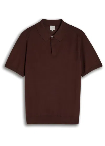 Paul Smith Logo-embroidered Fine-knit Polo Shirt