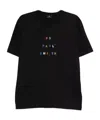 Paul Smith Crew Neck Graphic Print Short Sleeves T-shirt In Black