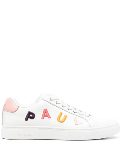 PAUL SMITH PAUL SMITH LOGO LEATHER SNEAKERS