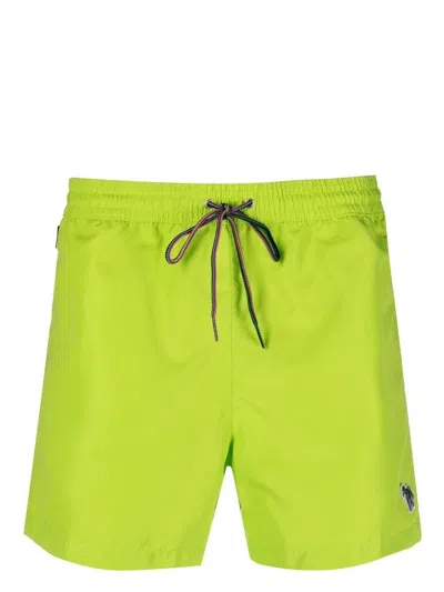 Paul Smith Knee-length Swim-shorts In Green