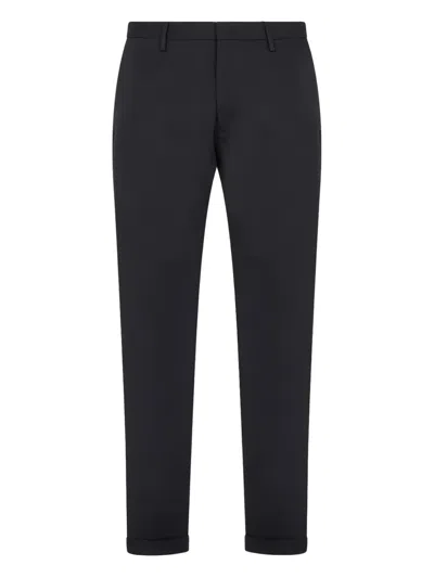 Paul Smith Logo-patch Trousers In Black