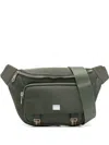 Paul Smith Logo-plaque Zip-fastening Belt Bag In Green