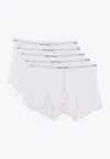 Paul Smith Logo Print Boxers - Set Of 5 In White