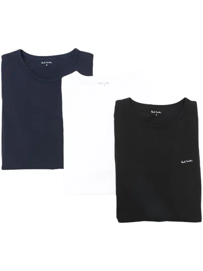 Paul Smith Logo-print Cotton T-shirt (pack Of Three) In Black