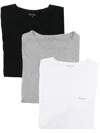 Paul Smith Logo-print Cotton T-shirts (set Of Three) In Black