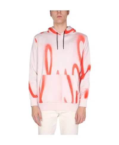 PAUL SMITH PAUL SMITH LOGO PRINTED LONG-SLEEVED HOODIE
